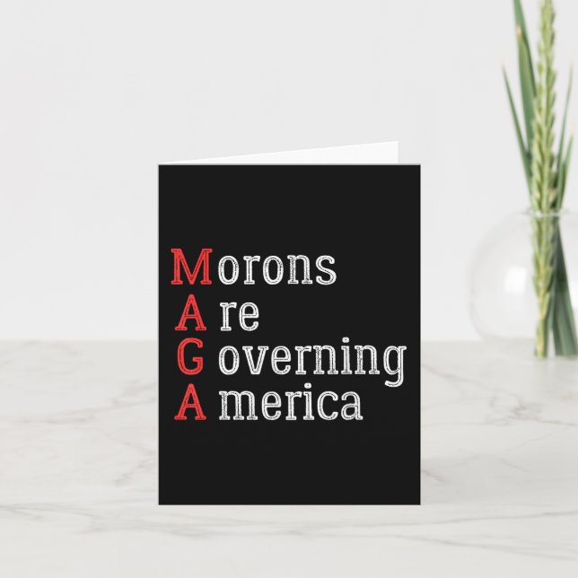 Tarjeta Los moros están gobernando a Estados Unidos contra (Anverso)