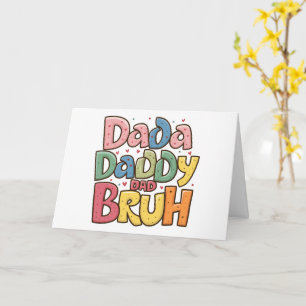 Tarjeta Los muchos nombres de papá - Celebración del Día d