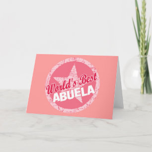 Tarjeta Los mundos el mejor Abuela