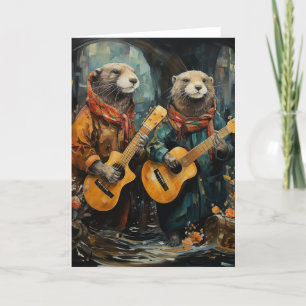 Tarjeta Los músicos de los Otter