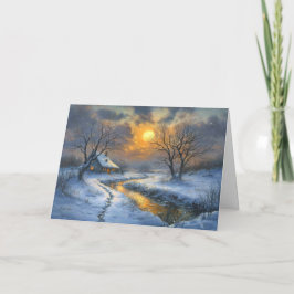 Tarjeta Los Navidades brillantes del invierno