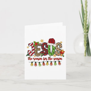 Tarjeta Los Navidades Cristianos Retro Son La Razón De La 