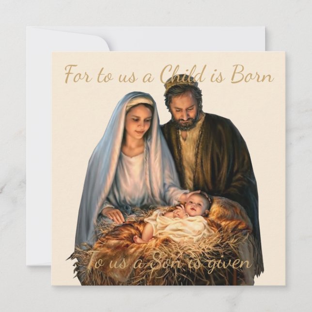 Tarjeta Los Navidades de la Natividad saludan (Anverso)