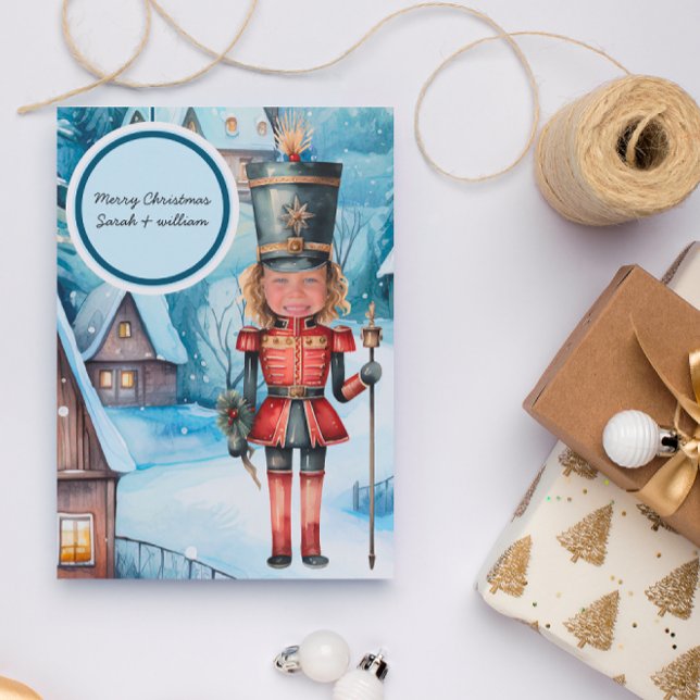 Tarjeta Los Navidades de "remplazar la cara" de Nutcracker (Subido por el creador)