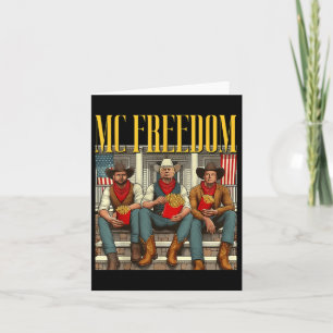 Tarjeta Los Navidades de Trump McFreedom son divertidos y