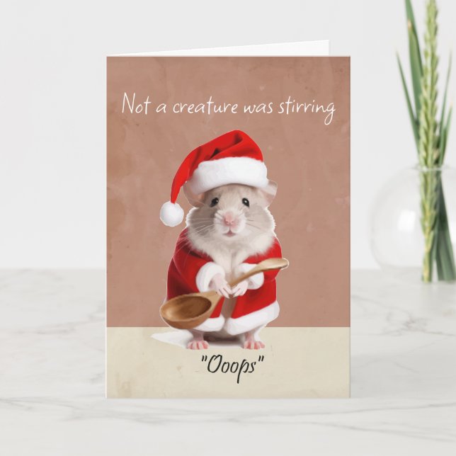 Tarjeta Los Navidades divertidos, no una criatura, fueron  (Anverso)