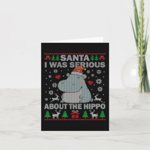Tarjeta Los Navidades feos de Santa I se tomaron en serio