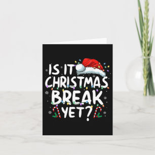 Tarjeta ¿Los Navidades rompen, pero divertida, enseñanza d