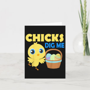 Tarjeta Los niños chicles me cavan Huevos de Pascua Funny 