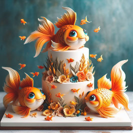 TARJETA LOS NIÑOS CUMPLEAÑOS CON GRANDES OJOS DE PESCADO D