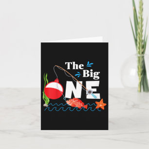 Tarjeta Los niños que pescan el gran primer cumpleaños de 