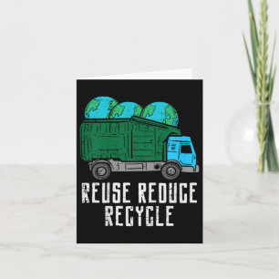Tarjeta Los niños reutilizan para reducir la basura recicl
