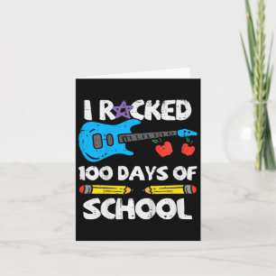 Tarjeta Los Niños Rodearon 100 Días De Guitarra Escolar 10