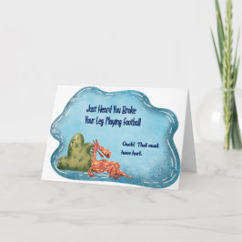 Tarjeta Los niños se rompen bien jugando al fútbol en la p