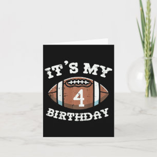 Tarjeta Los niños son mi cuarto cumpleaños, el fútbol amer