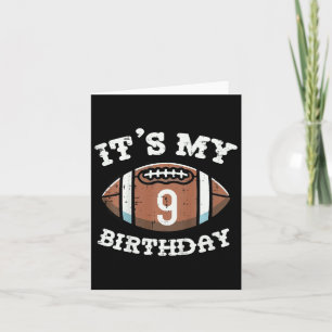 Tarjeta Los niños son mi noveno cumpleaños, fútbol america