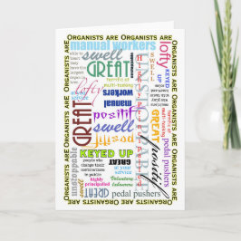 Tarjeta Los organizadores están todo en blanco