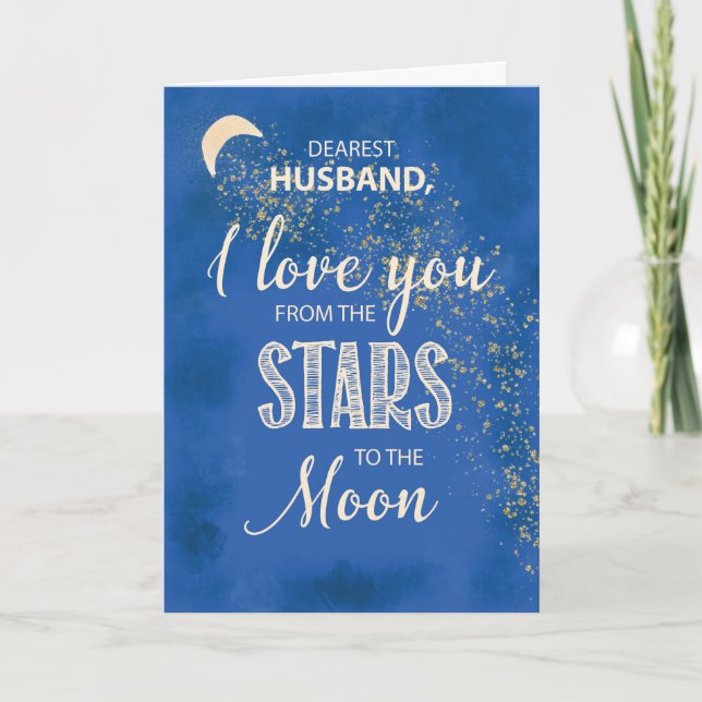 Tarjeta Los padres del marido saludan desde las estrellas  (Anverso)