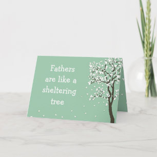 Tarjeta Los padres son como un árbol de refugio ~ Card Dad