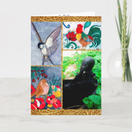 Tarjeta Los pájaros saludando