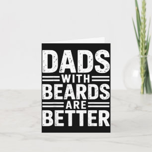 Tarjeta Los papás con barba son mejor paternidad cabello r