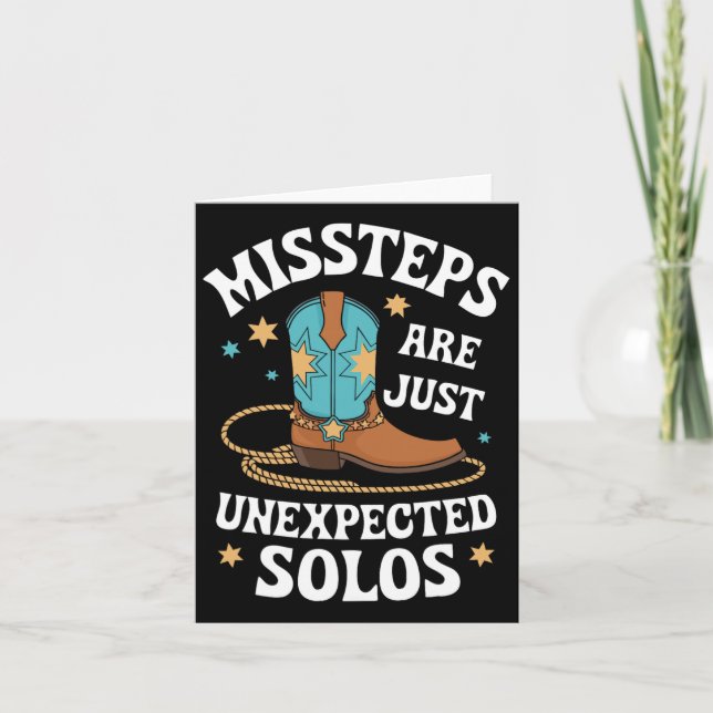 Tarjeta Los pasos en falso del baile en línea son solo sol (Anverso)