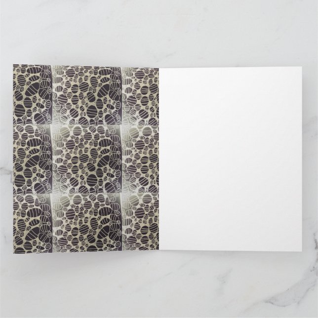 Tarjeta los patrones blancos de yaei negros cambiarán tu v (Interior)