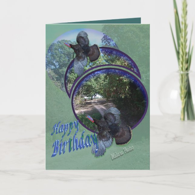 Tarjeta Los pavos salvajes adentro vuelo-personalizan (Anverso)