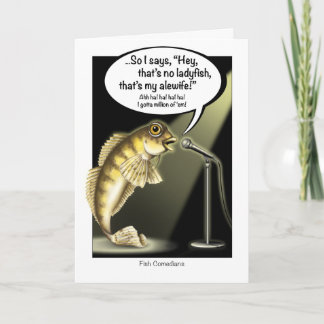 Tarjeta Los peces divertidos se ponen bien