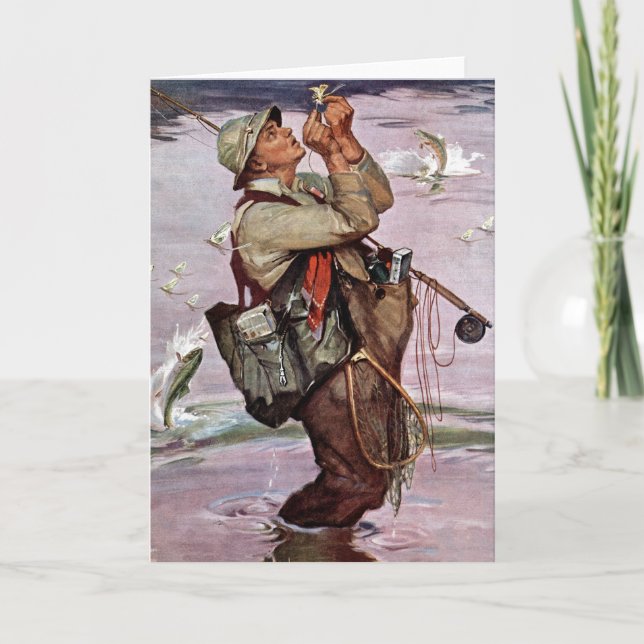 Tarjeta Los peces están saltando (Anverso)