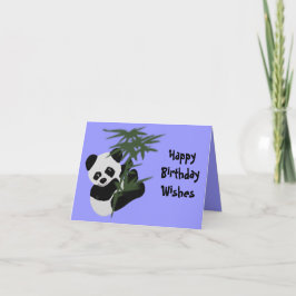 Tarjeta Los pequeños deseos de cumpleaños de Panda
