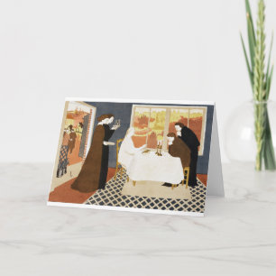 Tarjeta Los peregrinos de Emmaus, Maurice Denis