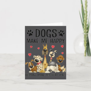 Tarjeta Los Perros Me Feligran Humanos Me Duele La Cabeza