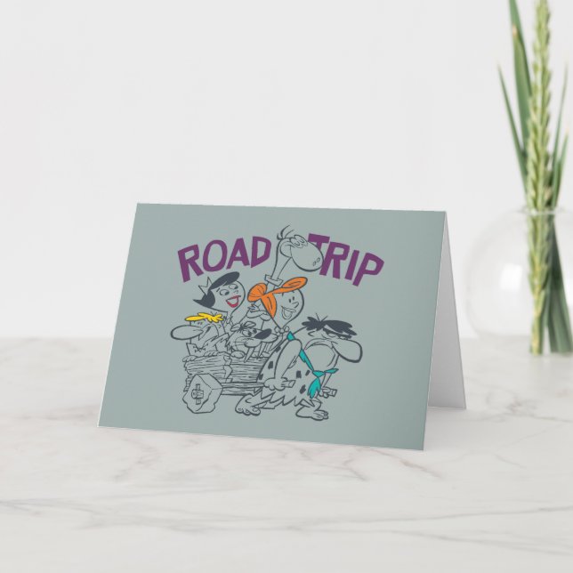 Tarjeta Los Picapiedra | Viaje por carretera (Anverso)