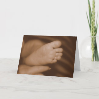 Tarjeta los pies de los seths se calientan