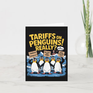 Tarjeta Los pingüinos arancestrales se alzan sobre las div