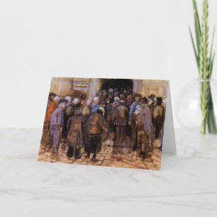 Tarjeta Los pobres y el dinero por Vincent van Gogh