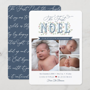 Tarjeta Los primeros Navidades Noel Baby Boy