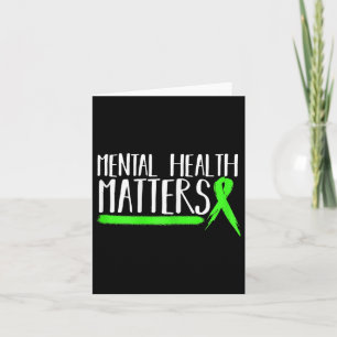 Tarjeta Los Problemas De Salud Mental Se Regalo Por La Sal