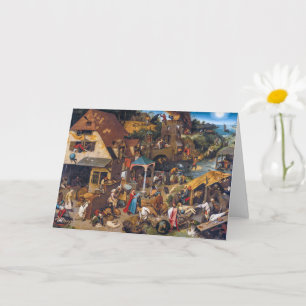 Tarjeta Los proverbios holandeses Pieter Bruegel el Viej