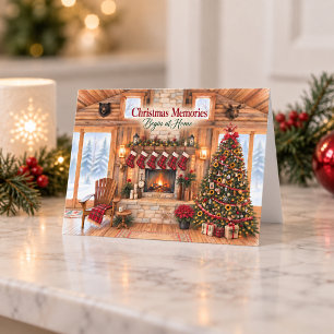 Tarjeta Los recuerdos de Navidad comienzan en casa