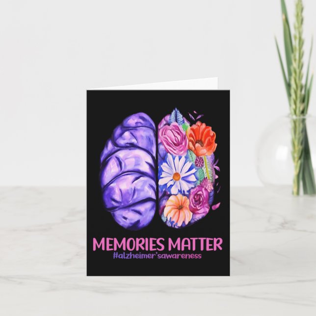 Tarjeta Los recuerdos importan Alzheimer, la guerra del Al (Anverso)