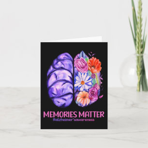 Tarjeta Los Recuerdos Importan Alzheimer Morado  Concienci