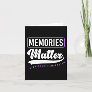 Tarjeta Los Recuerdos Importan Partidario de Alzheimer Con
