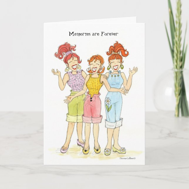 Tarjeta Los recuerdos son forever. (Anverso)