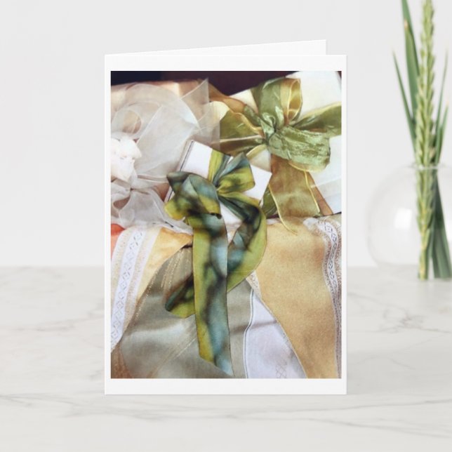 TARJETA LOS REGALOS ESTÁN AGRAVADOS/EL ÁRBOL ESTÁ TRIMMADO (Anverso)