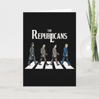 Tarjeta Los republicanos Trump Reagan Roosevelt Lincoln Pr