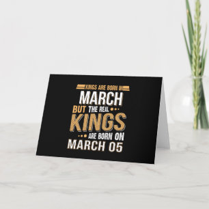 Tarjeta Los Reyes Nacen El 05 De Marzo