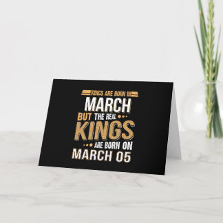 Tarjeta Los Reyes Nacen El 05 De Marzo