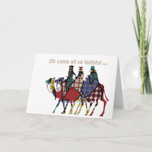 Tarjeta Los Reyes Viajan Para Ver Al Niño Jesús